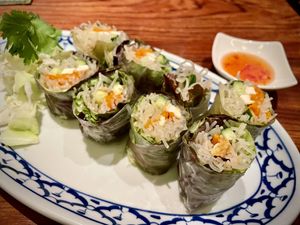 Summer rolls  at Khuanjai Thai in Osaka