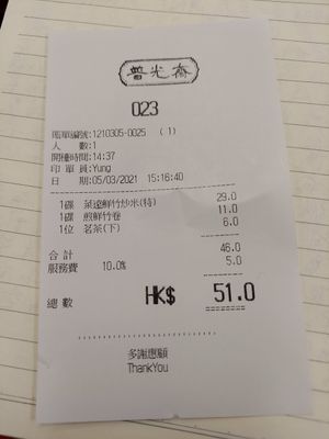 Nice price for one person. at Light Vegetarian Restaurant in Kowloon