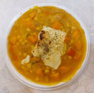 (Vegetarian) Pumpkin Cheese Baked Rice 香草南瓜芝士焗飯 at Light Vegetarian Restaurant in Kowloon