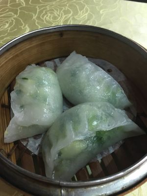 Dim Sum: Cabbage Dumplings  at Light Vegetarian Restaurant in Kowloon