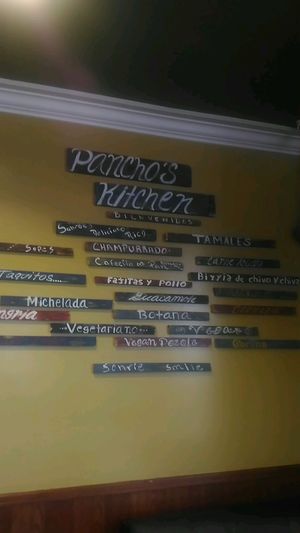 sign at Pancho's Kitchen in Las Vegas