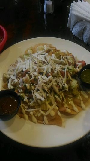 vegan nachos at Pancho's Kitchen in Las Vegas