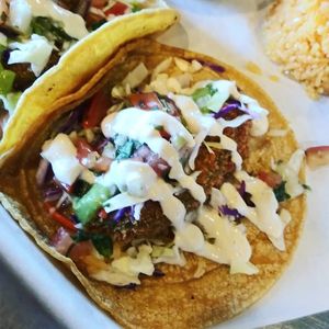 Beer battered avocado tacos at Pancho's Kitchen in Las Vegas