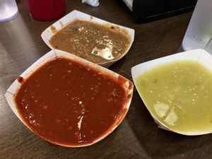 Salsa bar so good at Los Gorditos - Pearl District in Portland