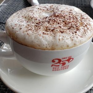 Latte with almond milk at Cafe Lush in Albuquerque