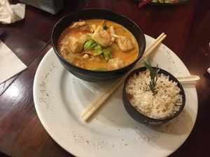 Red Curry  at Chile Rojo in Puerto Viejo De Talamanca