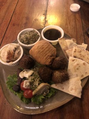 Vegan plate  at Chile Rojo in Puerto Viejo De Talamanca