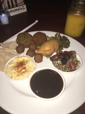 Vegan platter $6000 c at Chile Rojo in Puerto Viejo De Talamanca