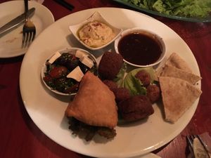 vegan plate at Chile Rojo in Puerto Viejo De Talamanca