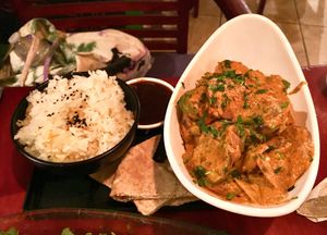 indian curry at Chile Rojo in Puerto Viejo De Talamanca