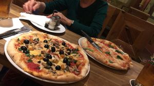 Vegan Pizza  at Kavarna Klubu Cross in Prague