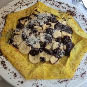 vegan crepes  at Crepe de la Joie in Paris