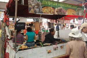 Vegan Hot Food  at Red Tent Ethiopia in South East London