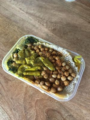 Lunch box at Red Tent Ethiopia in South East London