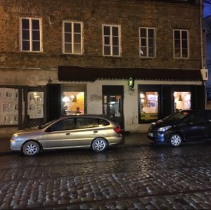 outside at night  at BalBar in Warsaw