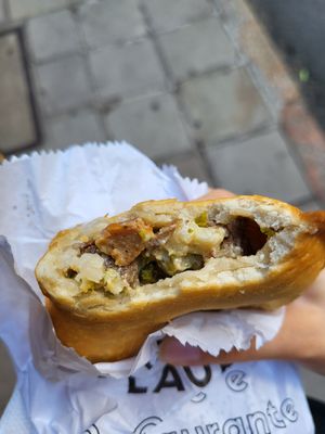 The filling at Donna Laura Doces e Salgados in Porto Alegre