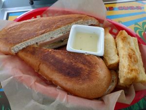 Cubano sandwich at Equelecua Cuban Cafe - Cloud Kitchen in Los Angeles