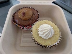rum raisin and lemon cupcakes at Equelecua Cuban Cafe - Cloud Kitchen in Los Angeles