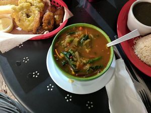 Calalu Caliente(Warm Callaloo Salad - i think at Equelecua Cuban Cafe - Cloud Kitchen in Los Angeles