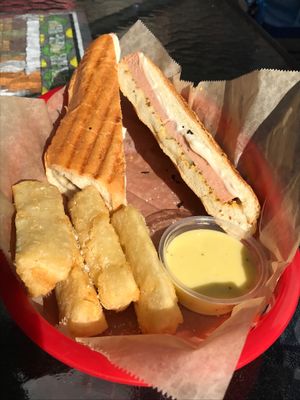 Vegan Cuban sandwich  at Equelecua Cuban Cafe - Cloud Kitchen in Los Angeles