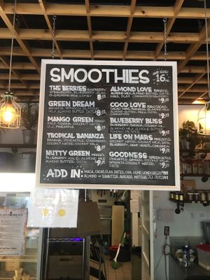 Smoothies  at Mother Juice in Cambridge