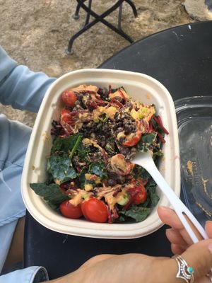 Taco bowl at Mother Juice in Cambridge