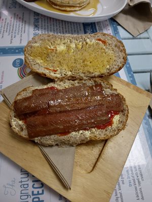 Bacon butty! at Blondes in Cottingham