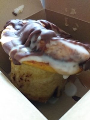 Popped back for lunch, got some cinnamon buns to take away. These are phenomenal! at Blondes in Cottingham