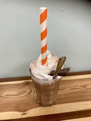 The best chocolate milkshake!!!  at Blondes in Cottingham