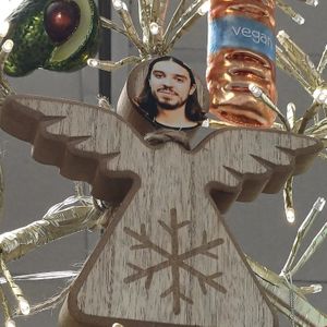 The most vegan Christmas angel at Blondes in Cottingham