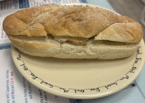 Sinless Fried Egg Sandwich  at Blondes in Cottingham