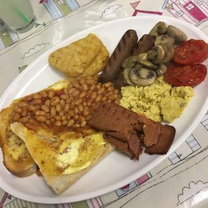 Full vegan English breakfast  at Blondes in Cottingham