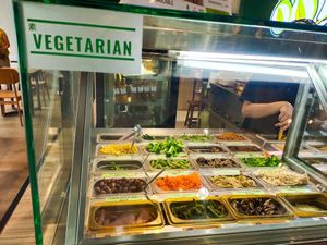 Vegetarian ingredients for rice roll at QQ Rice - Royal Square in Central Singapore