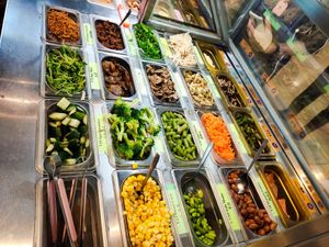 Vegetable ingredients at QQ Rice - Royal Square in Central Singapore