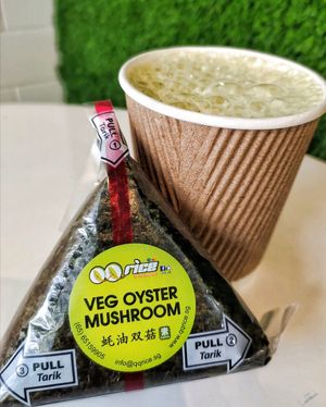 QQ rice with matcha soya, good as usual at QQ Rice - Royal Square in Central Singapore