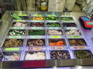 Vegetarian ingredients at QQ Rice - Jurong Point 2 in West Singapore