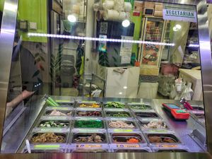 Vegetarian ingredients at QQ Rice - Jurong Point 2 in West Singapore