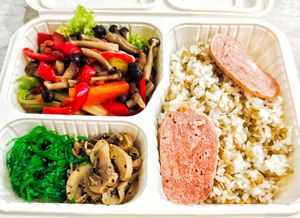 QQ vegan bento at QQ Rice - Jurong Point 2 in West Singapore