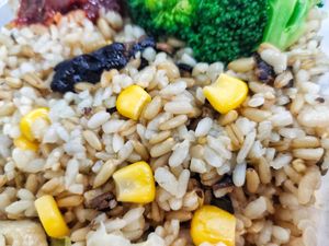 Sesame oil mushroom oat rice at QQ Rice - Woodlands MRT in North Singapore