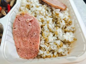 Mock meat at QQ Rice - Woodlands MRT in North Singapore