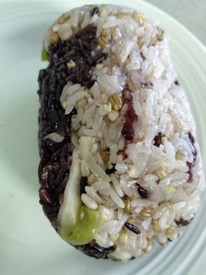 Q-Tofu Rice Roll Q豆腐饭团 $6.20 at QQ Rice - NUH in Central Singapore