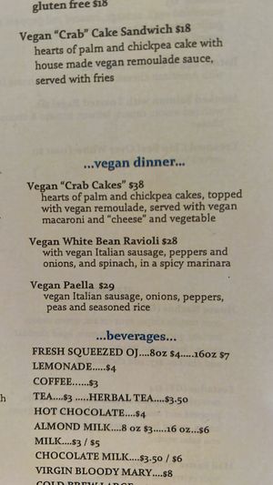 Dinner after 3, as of June 2023 at The Mad Batter in Cape May