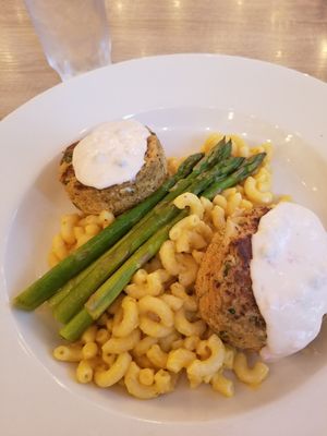 Vegan crabcakes with vegan mac & cheese😍 at The Mad Batter in Cape May