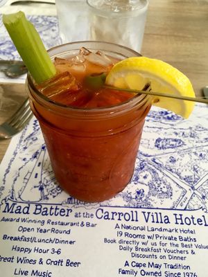 Vegan Bloody Mary at The Mad Batter in Cape May