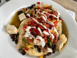 Tofu and Black Bean Tostada at The Mad Batter in Cape May