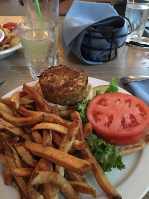 Vegan crab cake sandwich at The Mad Batter in Cape May