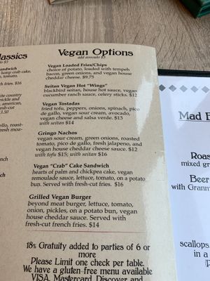 Menu  at The Mad Batter in Cape May