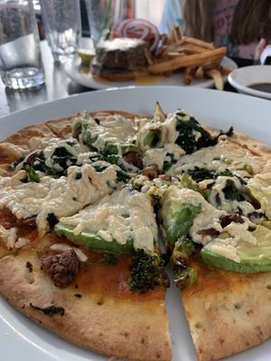 Vegan pizza w gf crust  at The Mad Batter in Cape May