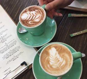 Soy flat whites galore  at Dear Daisy in Forestville