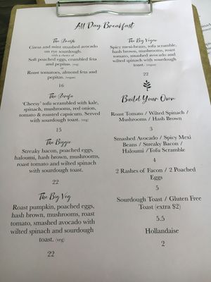 Menu Feb 2020 at Dear Daisy in Forestville
